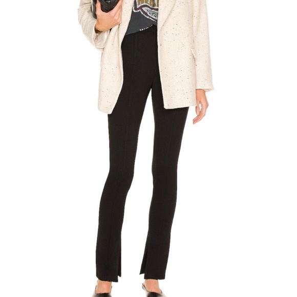 Anine Bing Pants - Anine Bing black slit ankle Max pants